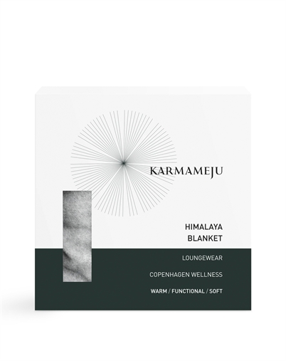 Karmameju - Himalaya Fleecetæppe - Light Grey